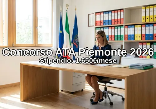 Concorso ATA 24 Mesi Piemonte 2026: Assistente Amministrativo - Guida Completa
