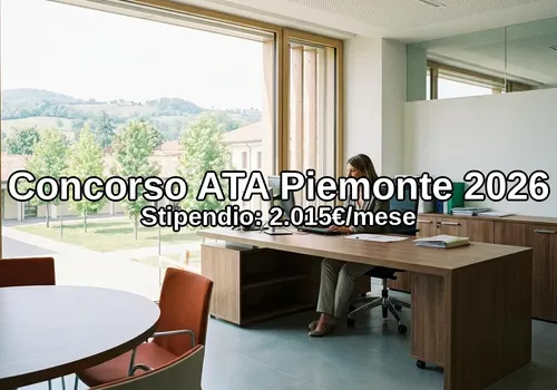 Concorso Operatore Servizi Agrari Piemonte 2026: Bando ATA 24 Mesi - Guida Completa