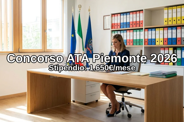 Concorso ATA 24 Mesi Piemonte 2026: Assistente Amministrativo - Guida Completa