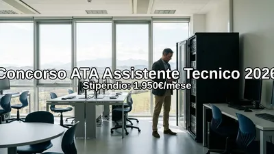 Concorso Ata Assistente Tecnico Piemonte 2026