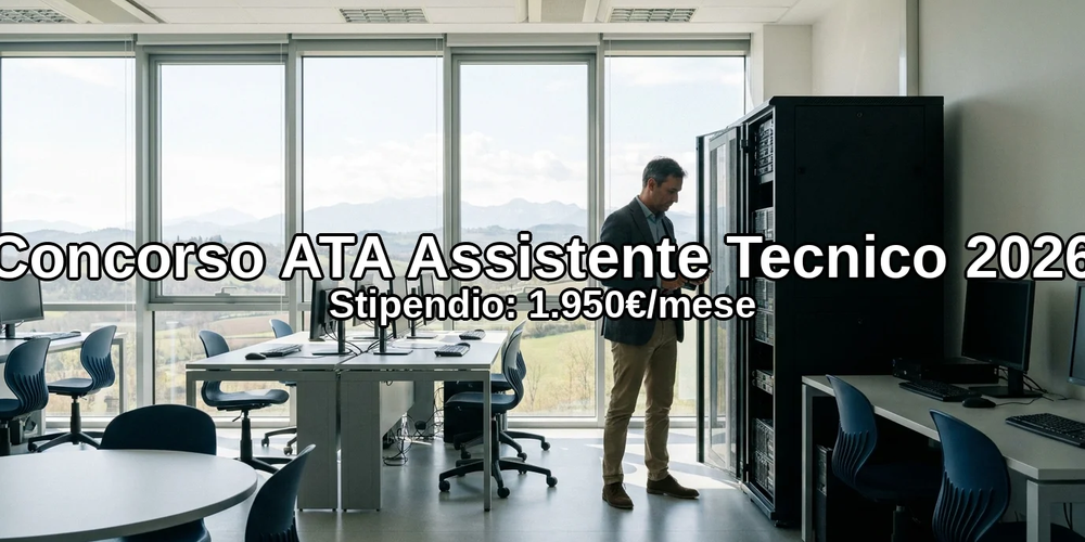 Concorso Ata Assistente Tecnico Piemonte 2026