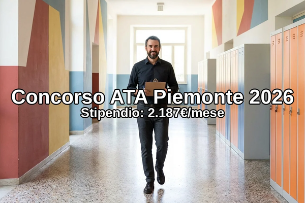 Concorso ATA Collaboratore Scolastico Piemonte 2026: Bando 24 Mesi e Guida Completa