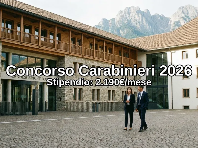 Concorso Carabinieri Bolzano 2026