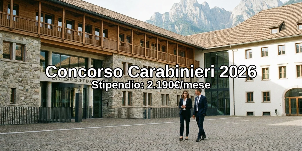 Concorso Carabinieri Bolzano 2026