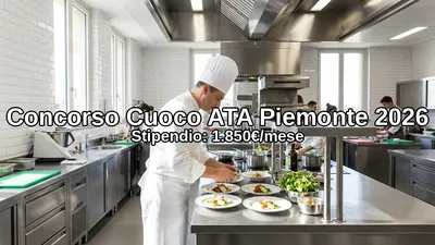 Concorso Cuoco Ata Piemonte 2026