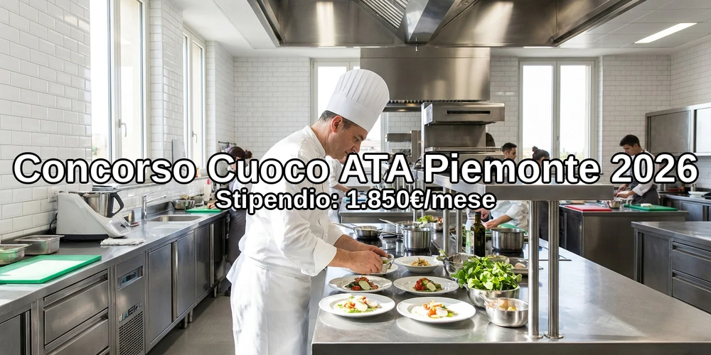Concorso Cuoco Ata Piemonte 2026