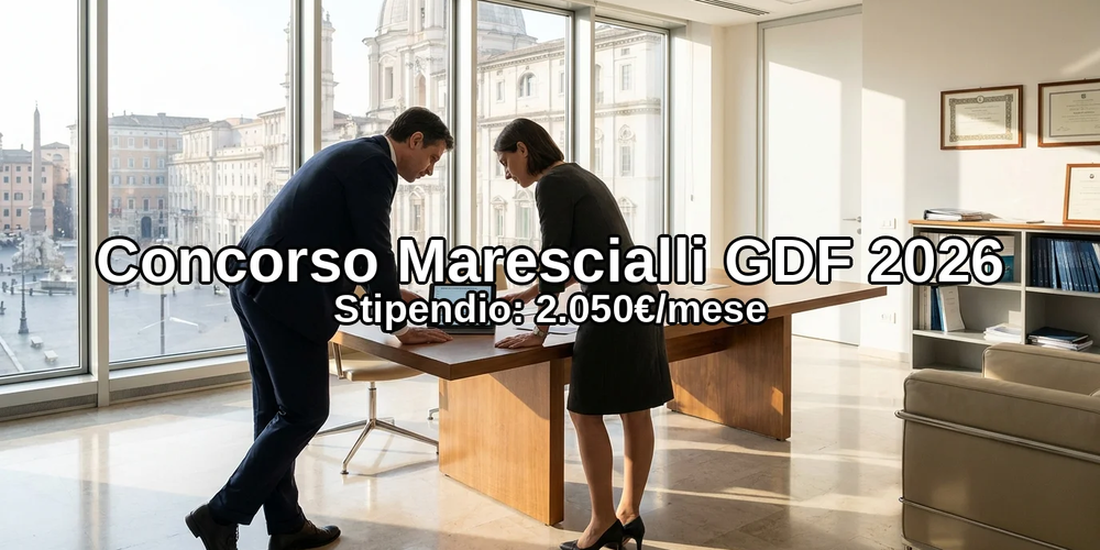 Concorso Guardia Finanza 2026 Marescialli