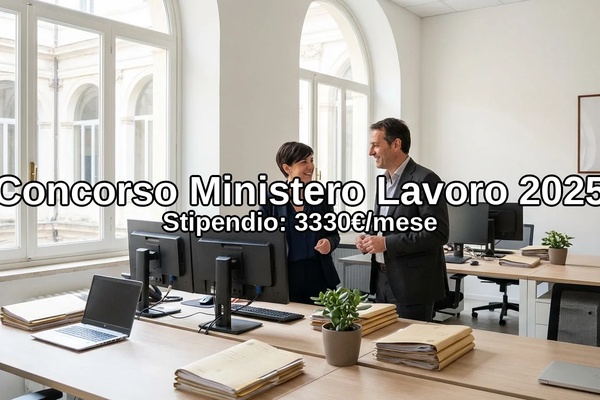 Concorso Ministero del Lavoro 2025: 3.839 Posti per Funzionari - Guida Completa