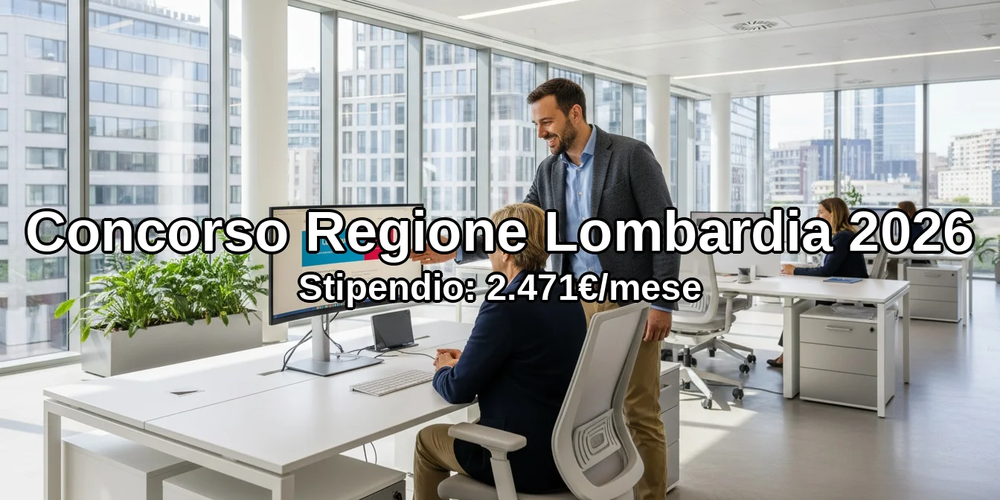 Concorso Regione Lombardia 2026