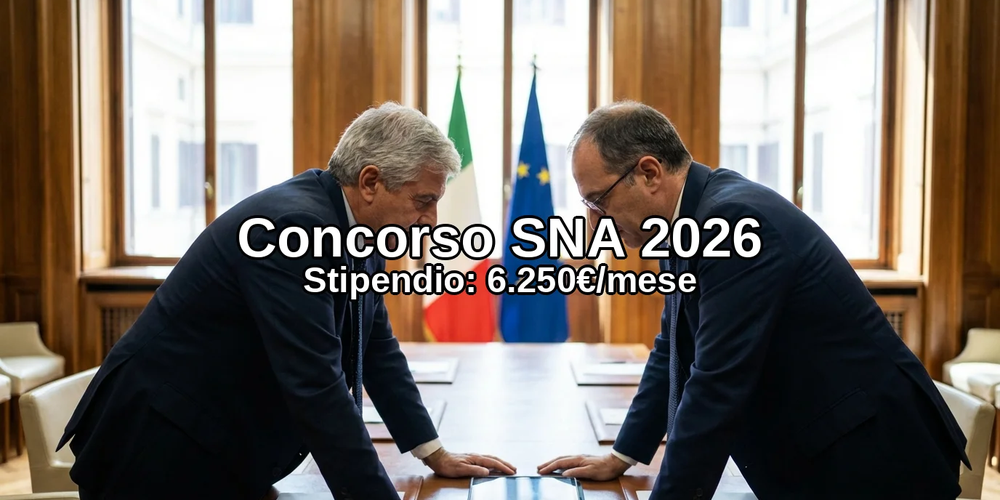 Concorso Sna 2026 Allievi Dirigenti