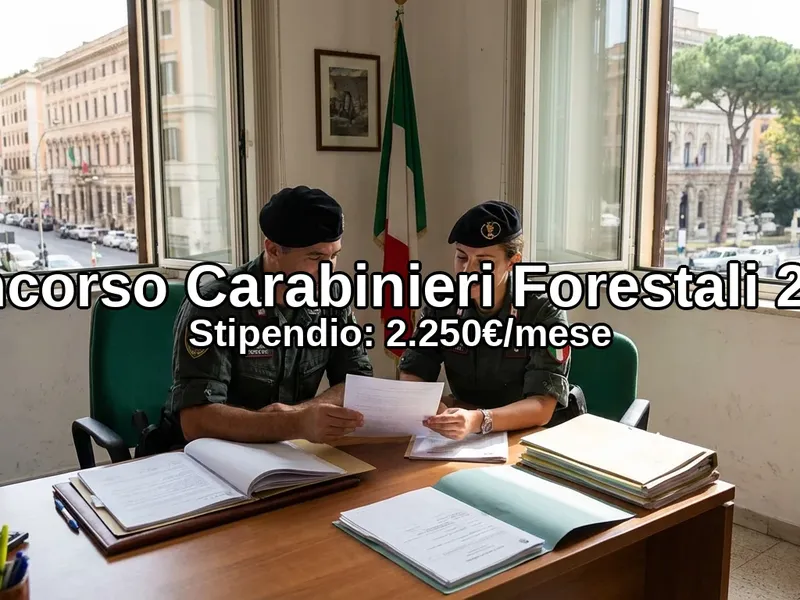 Concorso Tenenti Forestale Carabinieri 2026